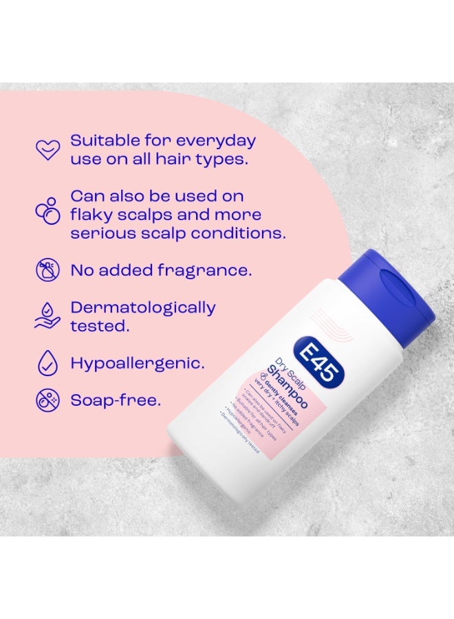 E45 Dry Scalp Shampoo for Very Dry, Itchy and Flaky Scalp - Anti Dandruff Shampoo with hydrating Vitamin B5 – Free from fragrance, soap and perfume 200ml - Image 4